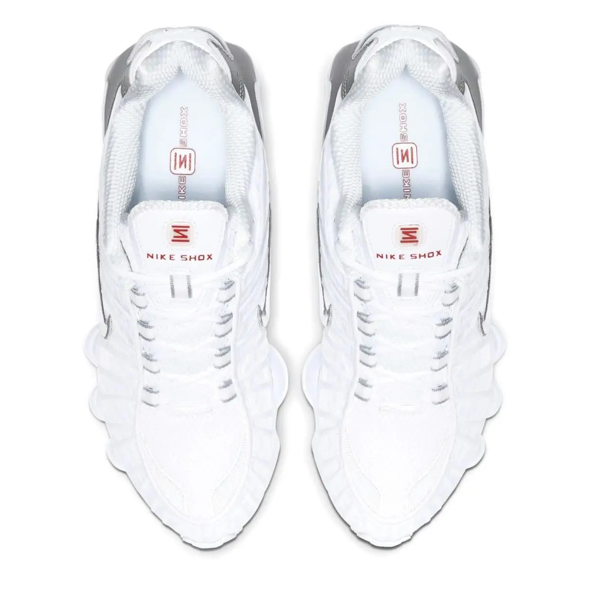 Nike shoes - Nike Shox - Shox - White, Manufacturer: White/Metallic Silver 5