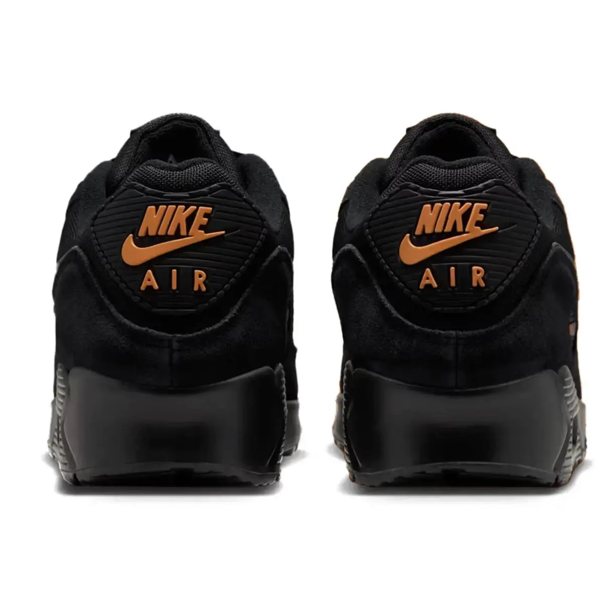 Nike shoes - Nike Air Max 90 - Air Max - Black/Metallic Cool Grey/Total Orange 6