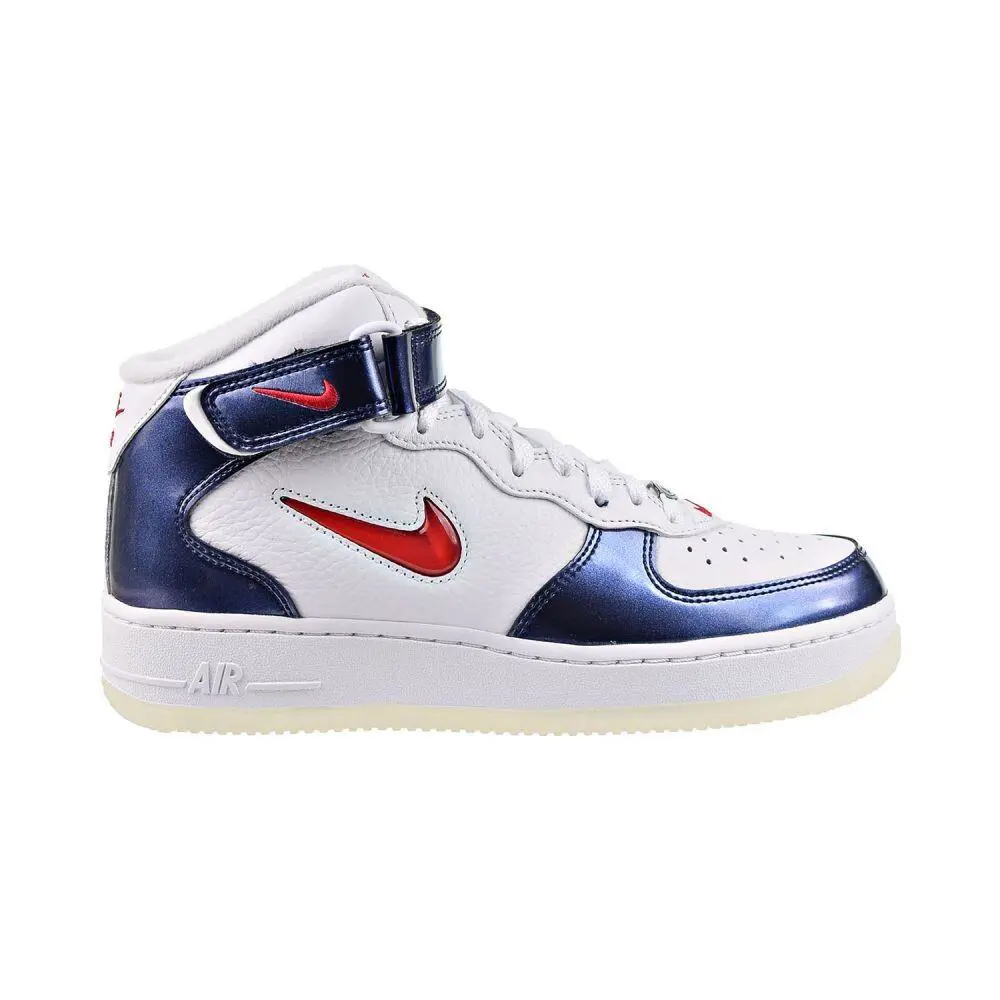 Nike Air Force 1 Mid Independence Day Men`s Shoes White-navy DH5623-101 - White-Navy