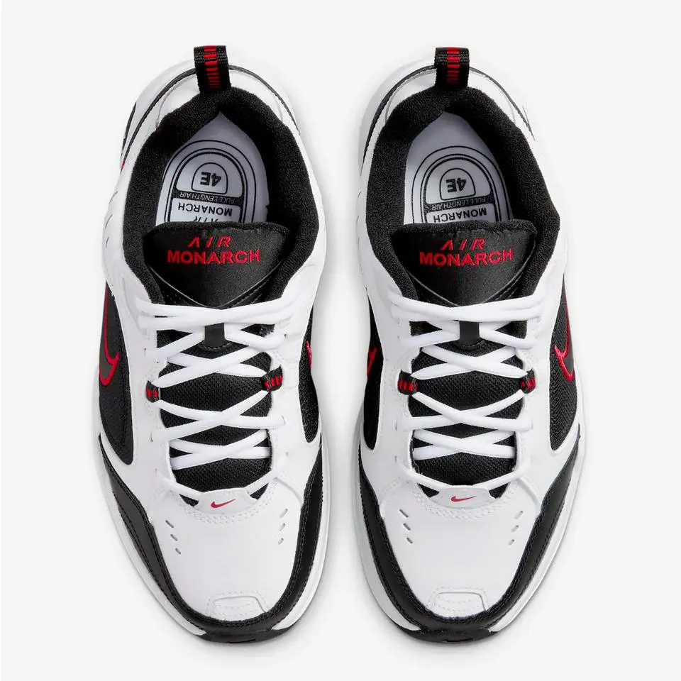 Nike shoes - Nike Air Monarch - Air Monarch - 416355-101 - White/Black-Red 3