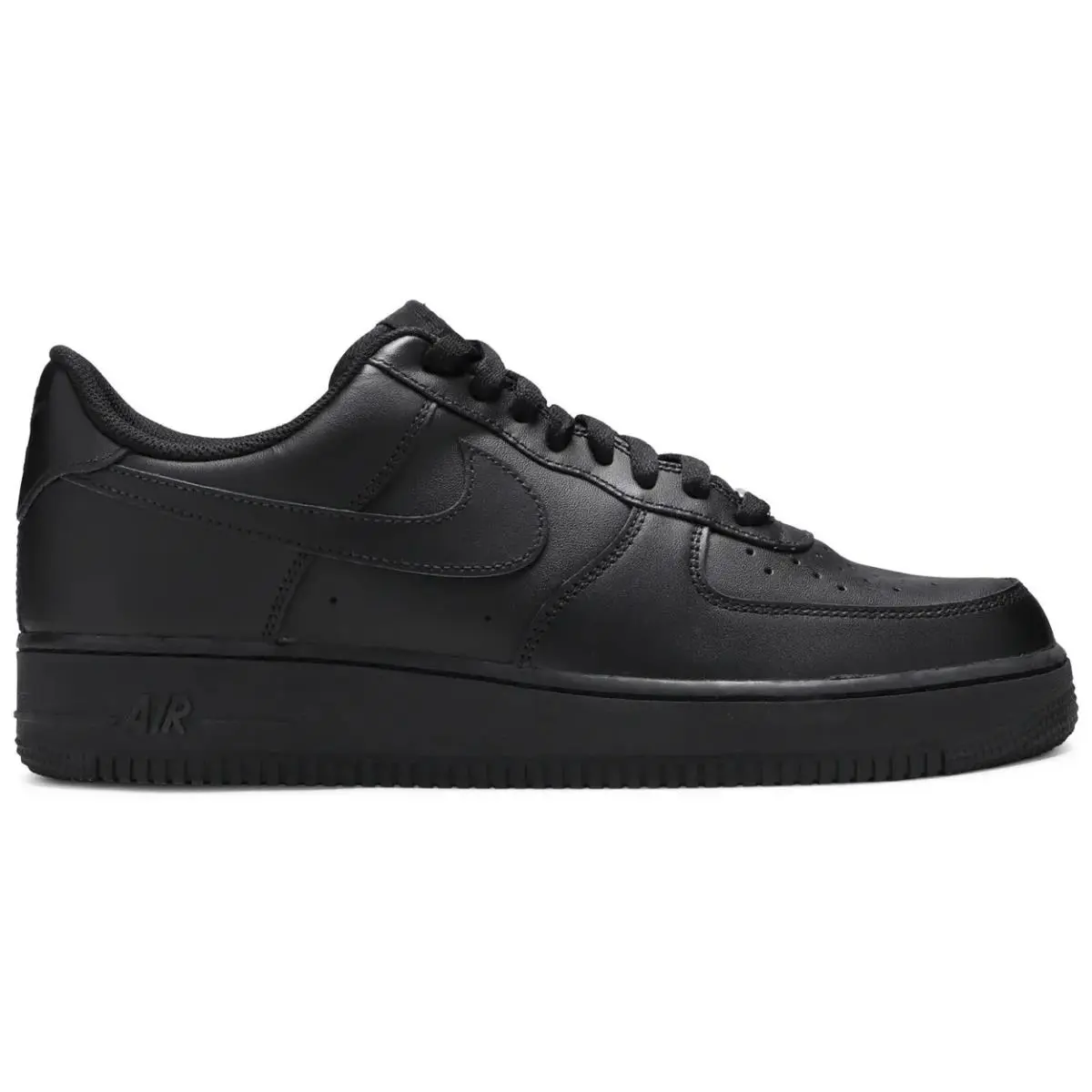 Men`s Nike Air Force 1 Low `07 `triple Black` CW2288 001 - Black/Black/Black