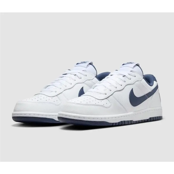 Nike shoes - Nike Big Nike - Big - 355152-140 - White/Midnight Navy 7