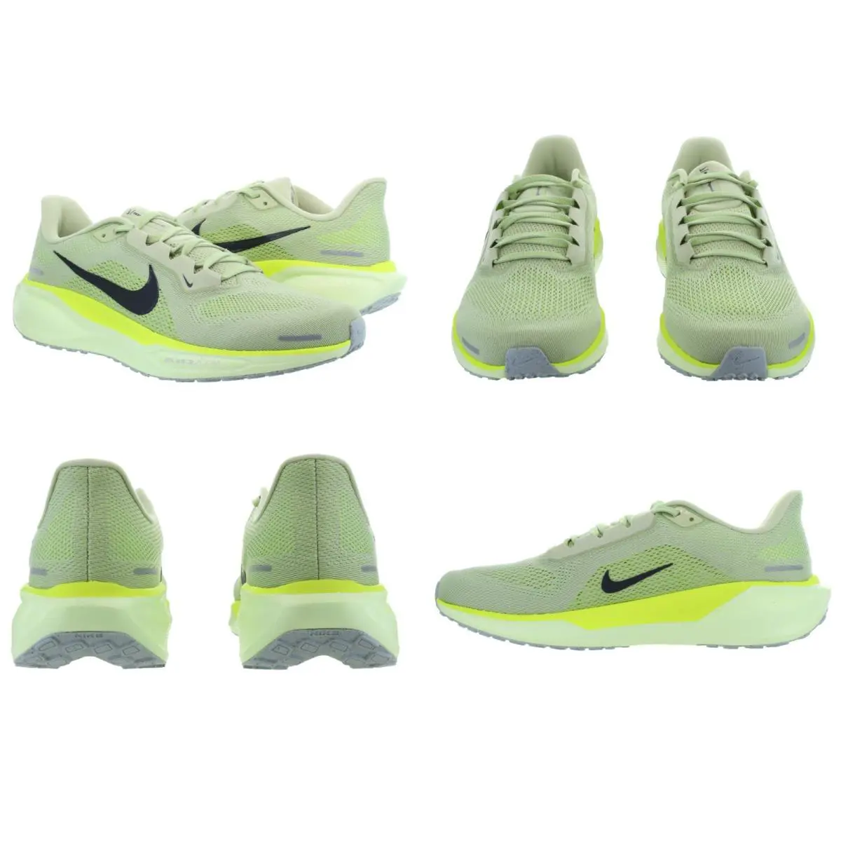 Nike Men`s Air Zoom Pegasus 41 Olive - Volt - White Running Shoes - Olive Aura, Volt, White, Barely Volt