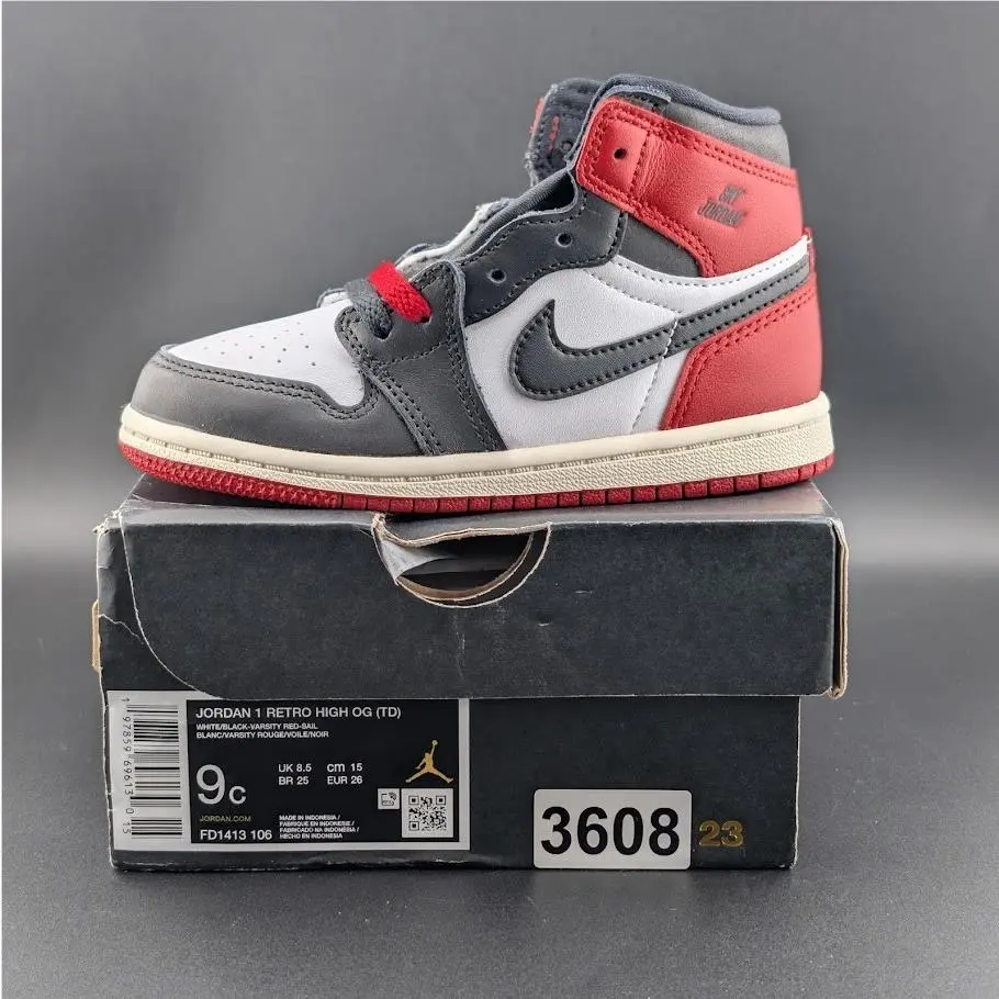 Nike shoes - Jordan 1 - FD1413 106 - Black/White/Varsity Red 10