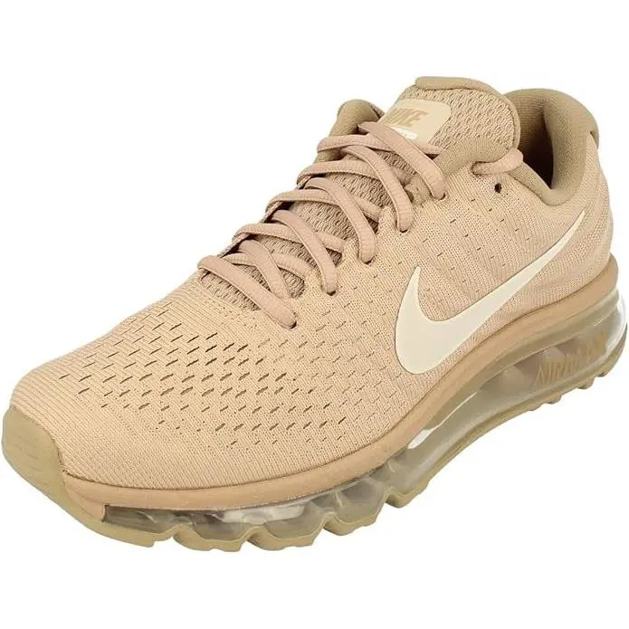 Nike Mens Air Max 2017 Running Shoes Box NO Lid 849559 201 - SAND BLACK KHAKI