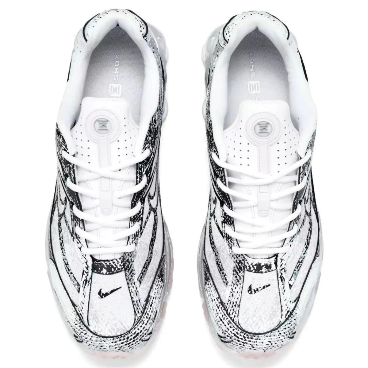 Nike shoes - Nike Shox - Shox - Silver, Maufacturer: White/Metallic Platinum/Black/Flat Gold 3