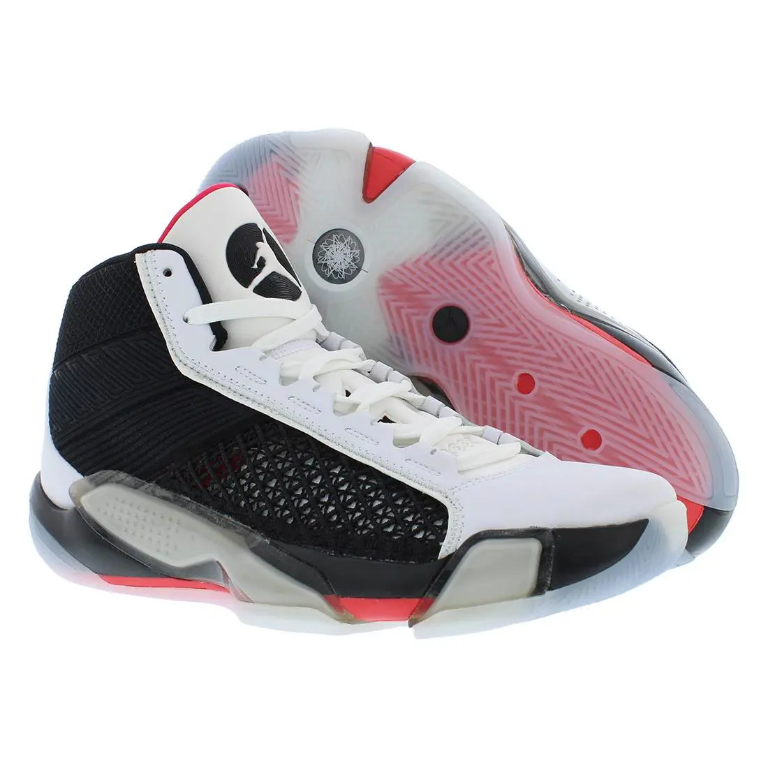 Nike Air Jordan Xxxviii Unisex Shoes - White/Black/Red, Main: White