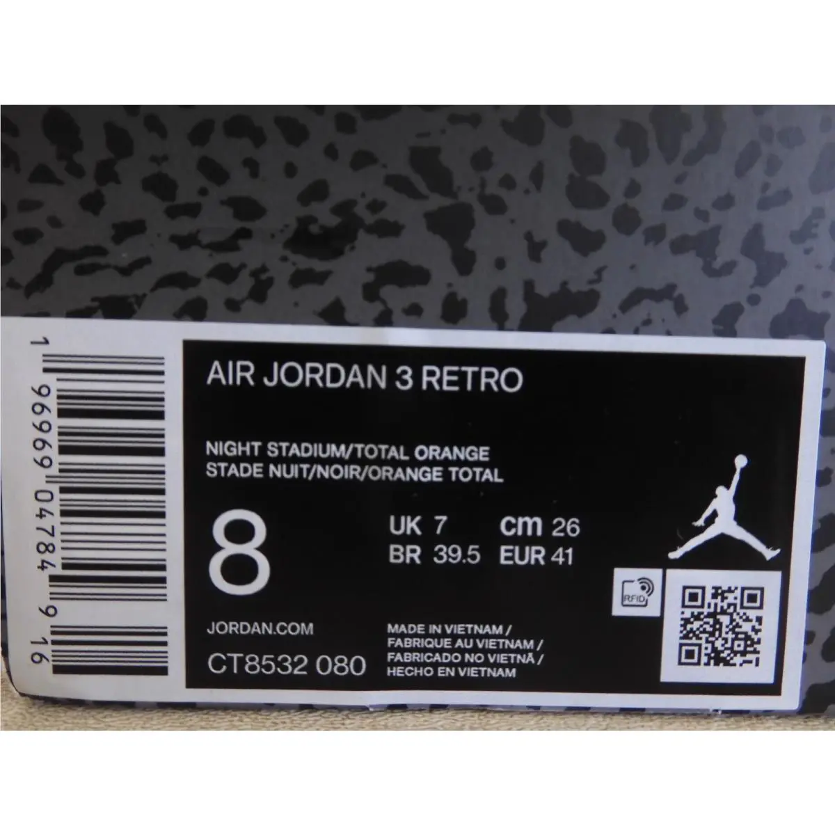 Nike shoes - Air Jordan 3 - Air - CT8532-080 - Orange 6