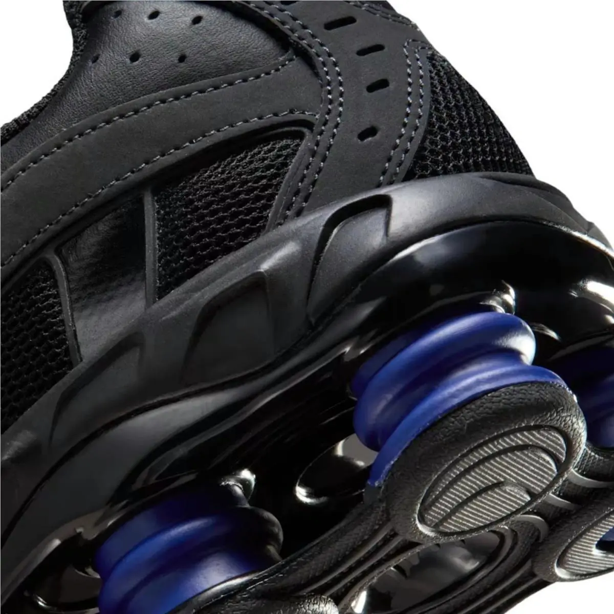 Nike shoes - Nike Shox - Shox - Black, Maufacturer: Black/Deep Royal Blue/Anthracite/Metallic Silver 7