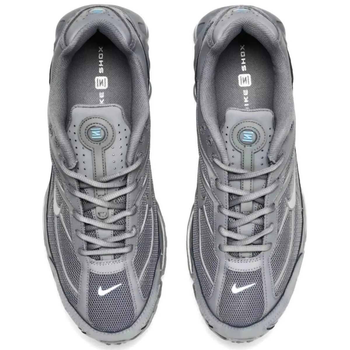 Nike shoes - Nike Shox - Shox - Gray, Maufacturer: Cool Grey/Celestine Blue/Metallic Silver 4