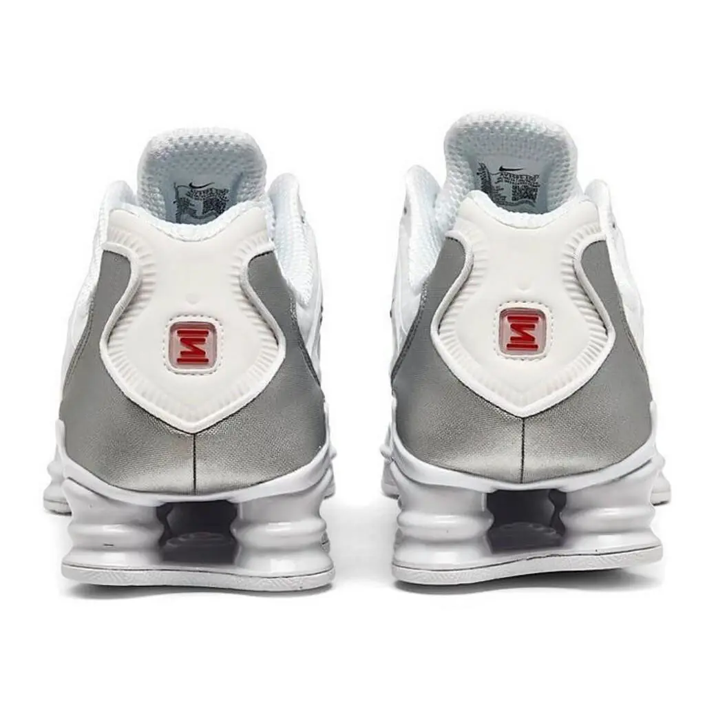 Nike shoes - Nike Shox - Shox - White, Maufacturer: White/Metallic Silver/Max Orange 4