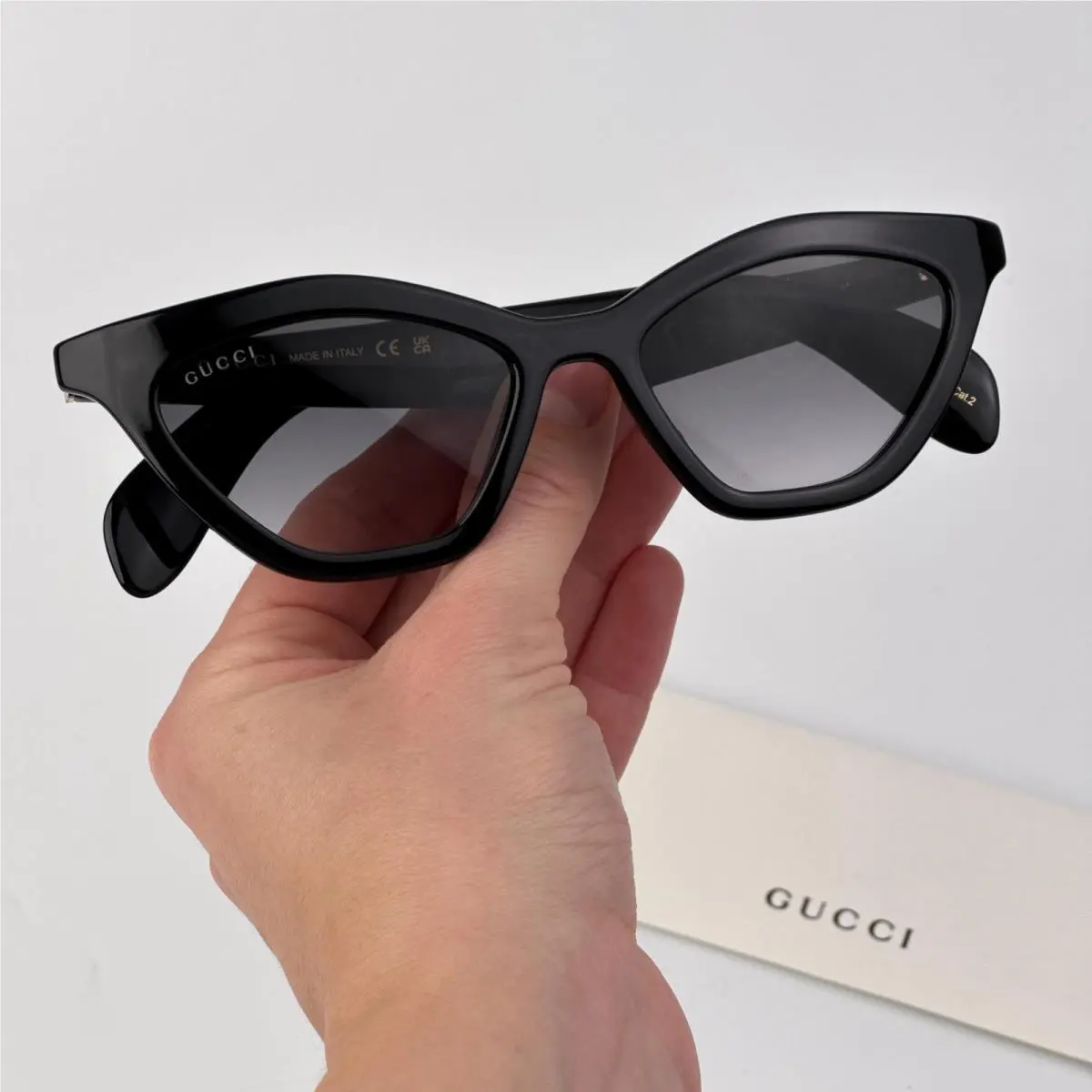 Women Sunglasses Black Smoke Cat Eye GG1931S 001 by Gucci