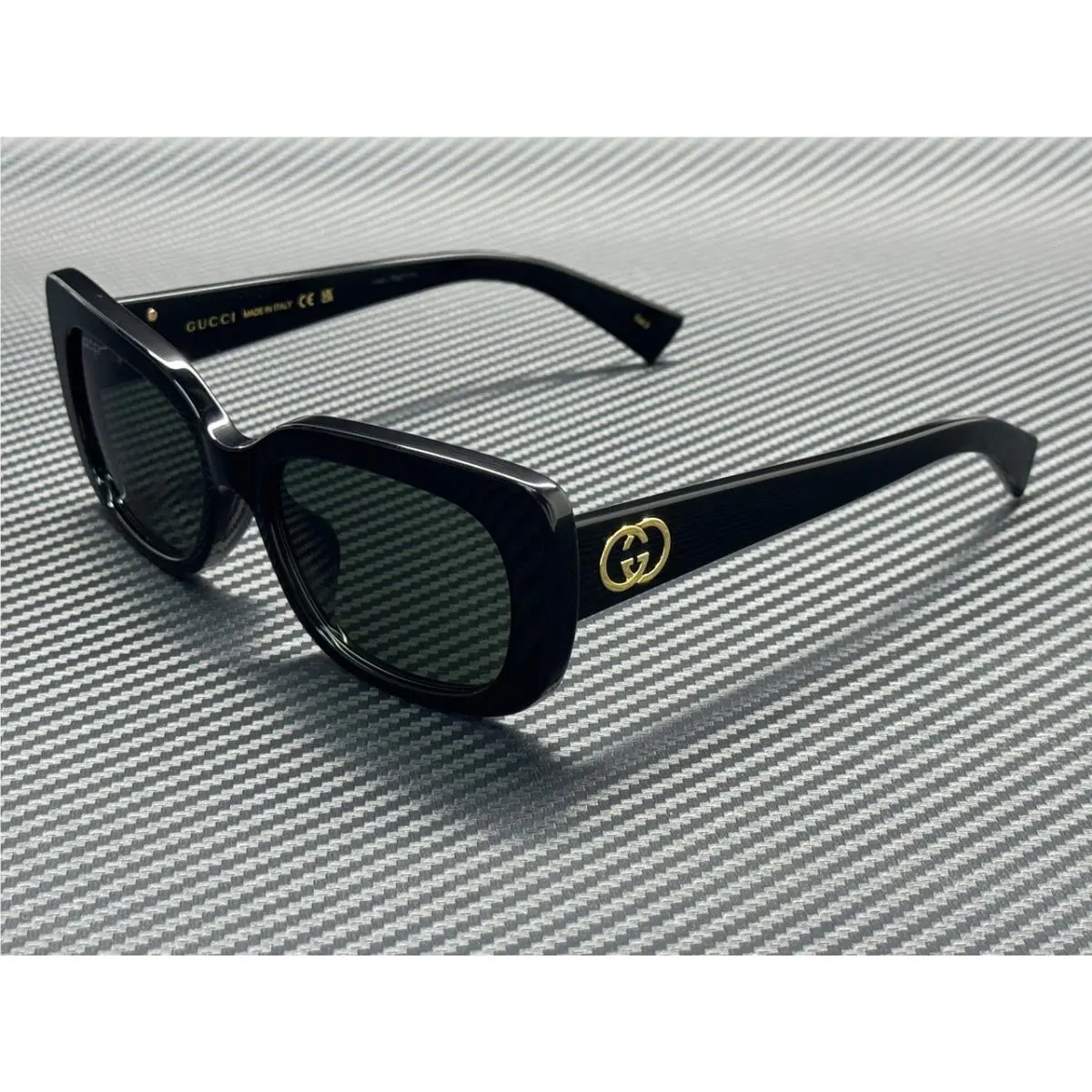 GG1979SK 001 Black Grey Women`s 55 mm Medium Sunglasses by Gucci