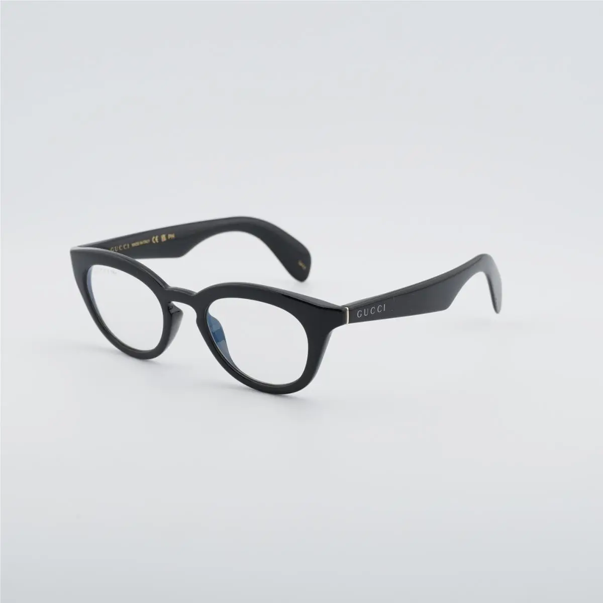 GG1934S 006 Shiny Black/brown Nicotina Photocromic 47-20-145 by Gucci