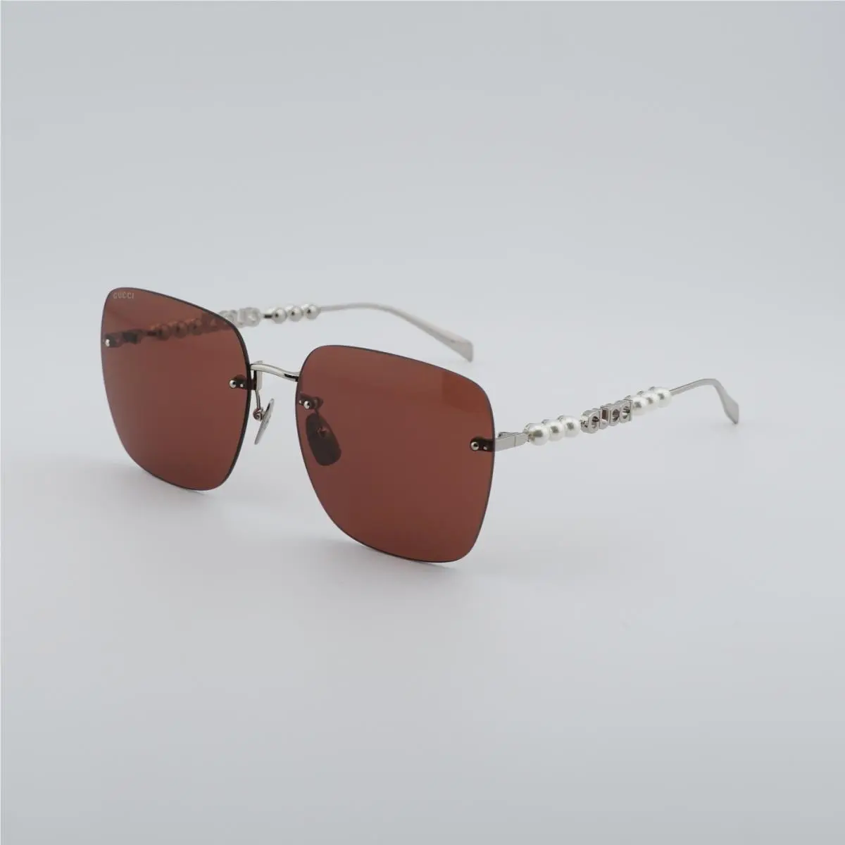 GG1923SA 002 Silver/brown 63-17-145 Sunglasses by Gucci