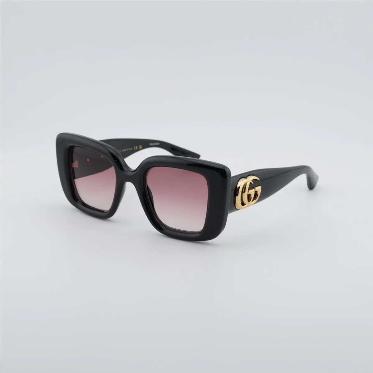 Gucci GG1975S 001 Shiny Black/red Gradient 50-22-145 Sunglasses