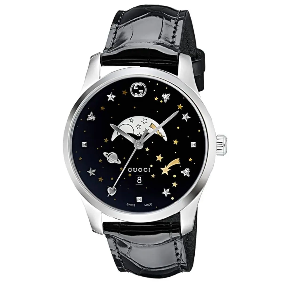 YA126327 Men`s G-timeless Black Quartz Watch by Gucci