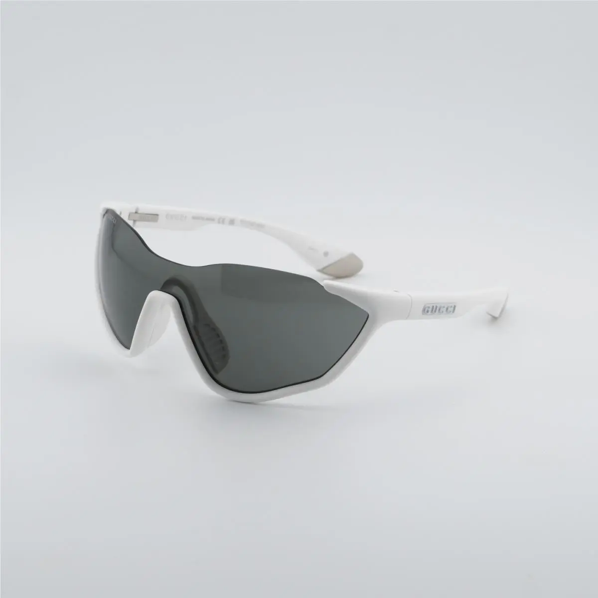 GG2018S 005 Matte Solid White/grey 99-1-125 Sunglasses by Gucci