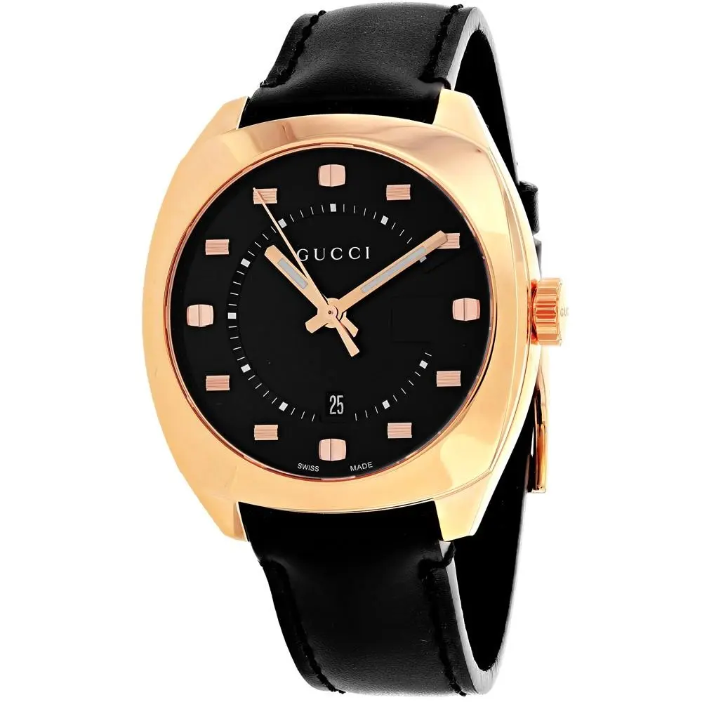 Men`s GG2570 Black Dial Watch - YA142309 by Gucci