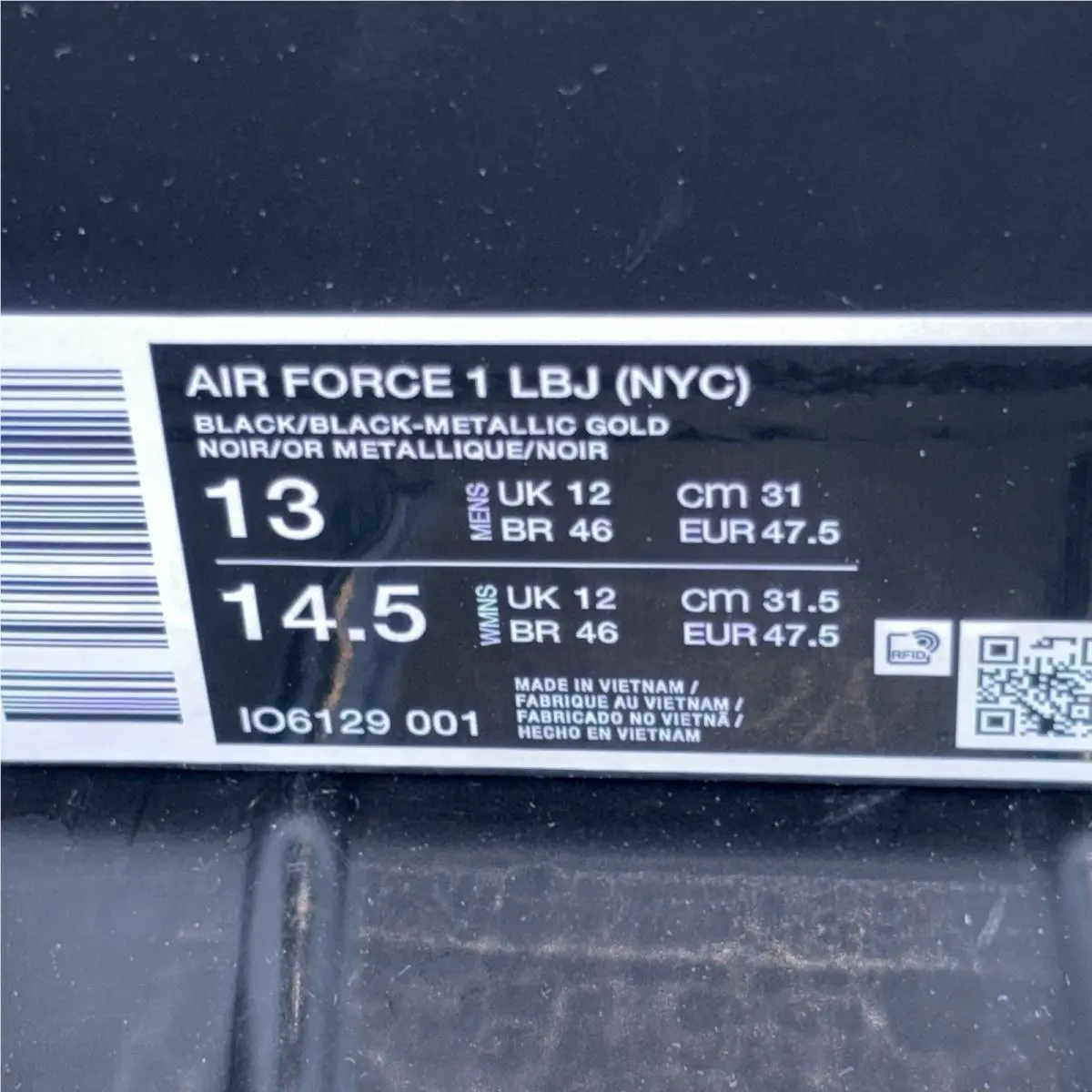 Nike shoes - Nike Air Force 1 - Air Force - IO6129-001 - Black 7