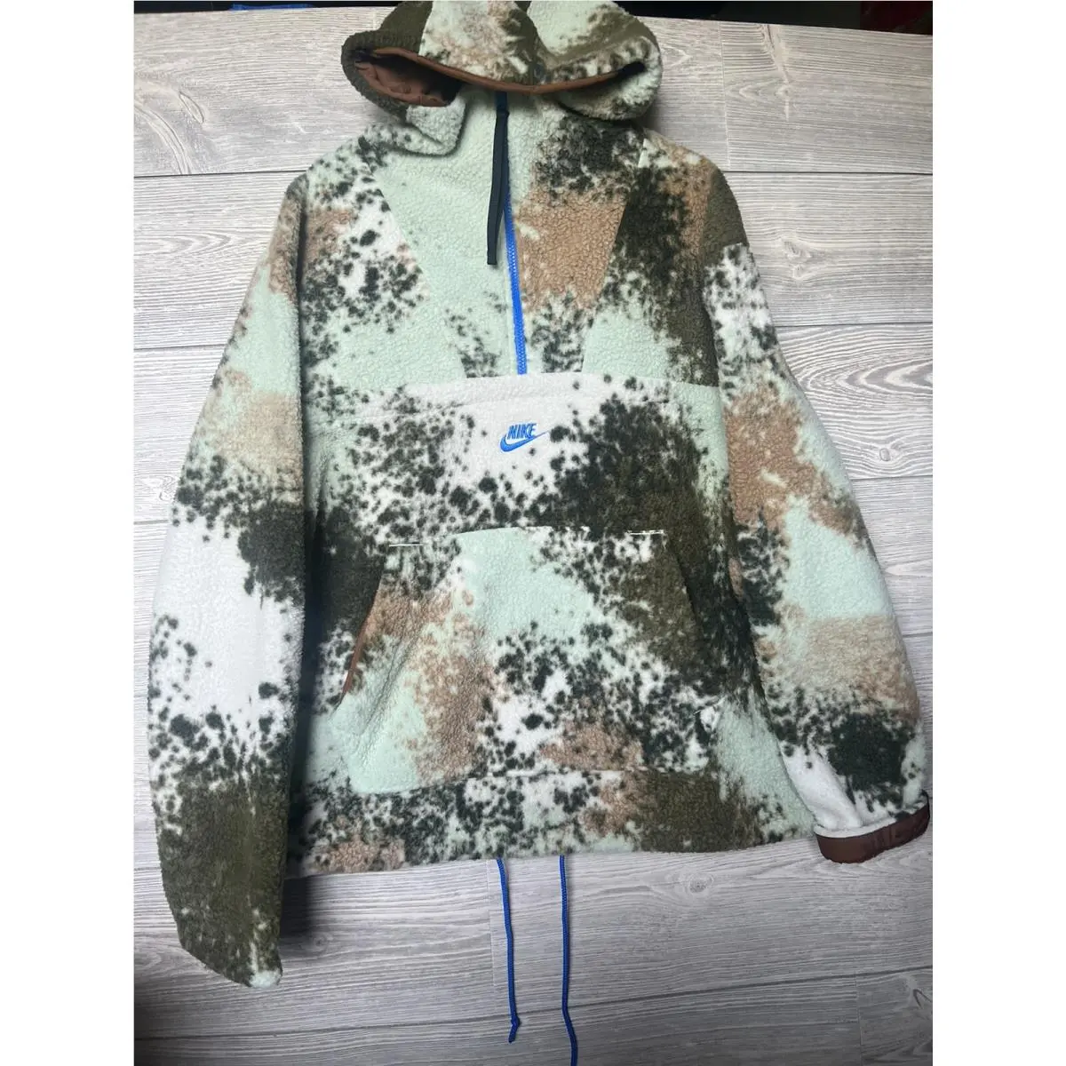 DD5009-222 Men’s Medium Nike Sportswear Sport Essentials+ 1/2 Zip Hoodie