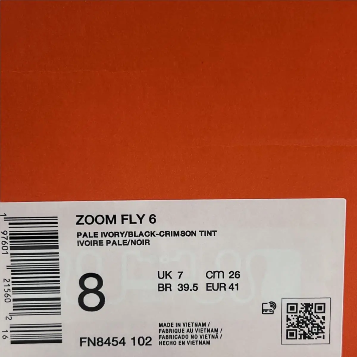 Nike shoes - Nike Zoom Fly 6 - Zoom Fly - FN8454-102 - Ivory 5