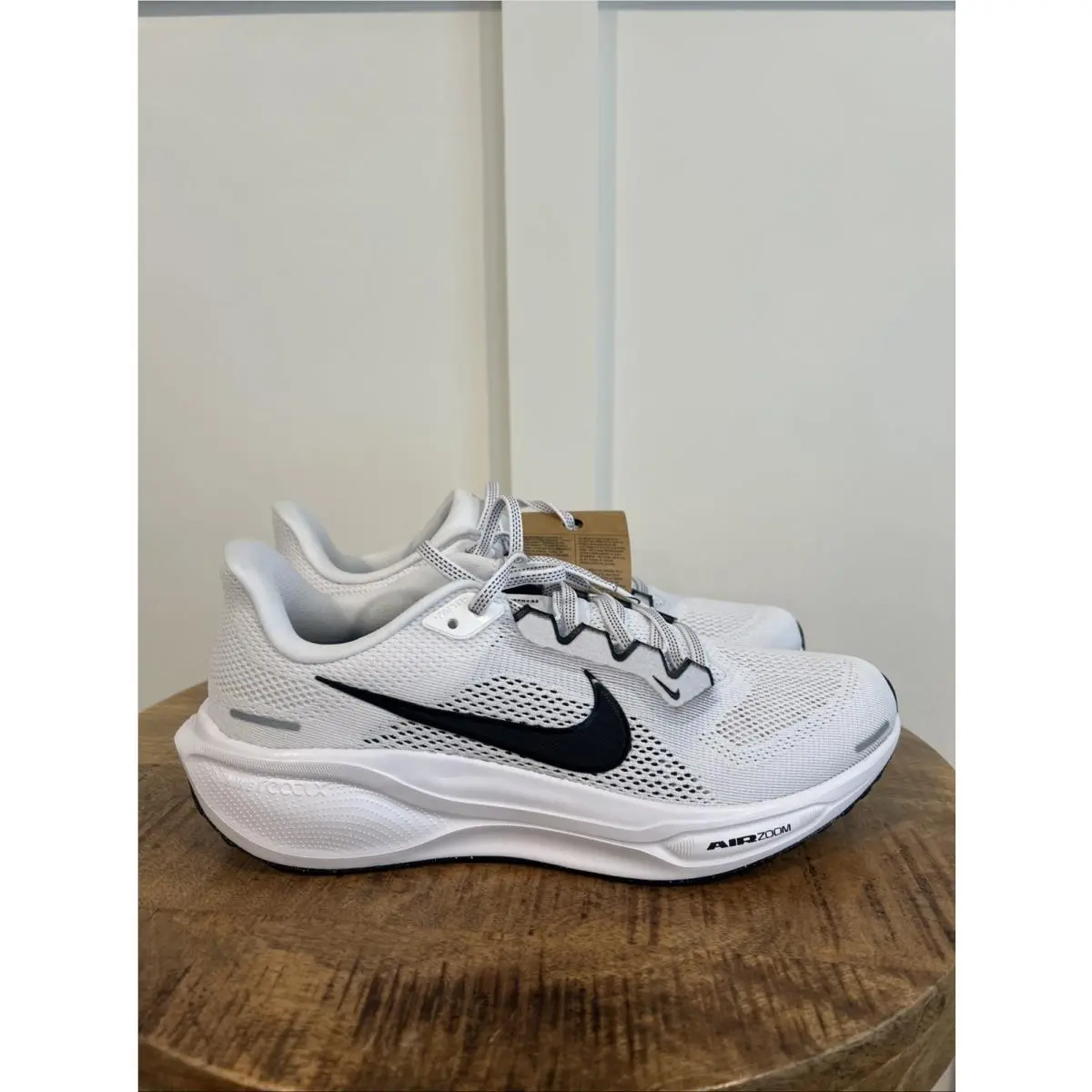 Size 9 Mens/10.5 Women’s-nike Air Zoom Pegasus 41 White Black Running Shoes - White