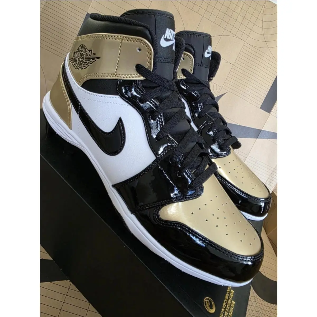 Nike shoes - Jordan 1 Mid TD - Mid - FJ6805-701 - Gold 2