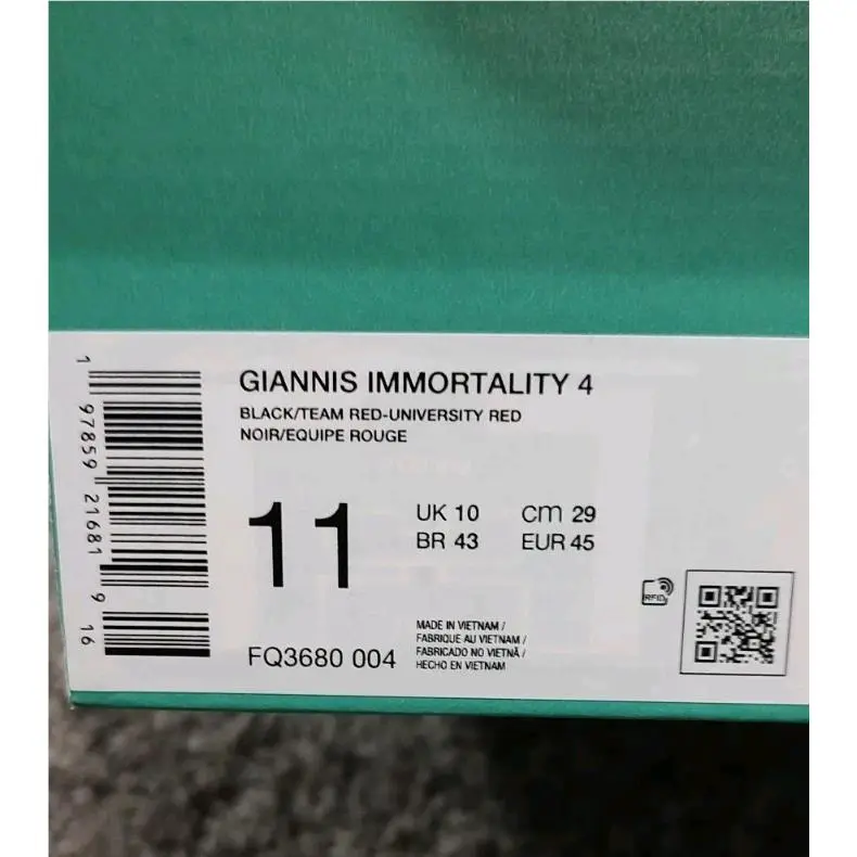 Nike shoes - Nike Giannis Immortality - Giannis Immortality - FQ3680-004 - Black/Red 9