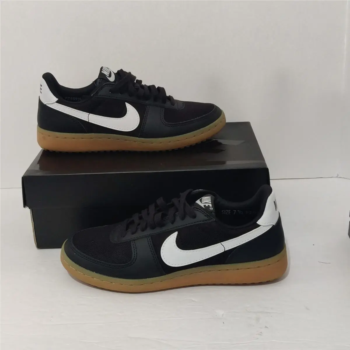 Ladies Size 7.5 - Nike Field General 82 Black White Gum FZ5593 002