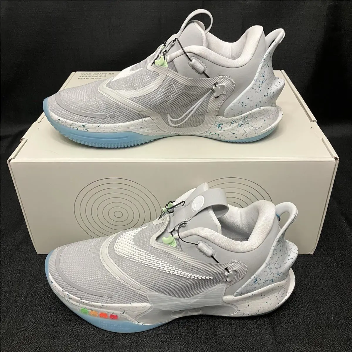 Nike shoes - Nike Adapt BB 2.0 Back To The Future MAG - BQ5397 003 - Wolf Grey White Laser Blue 0