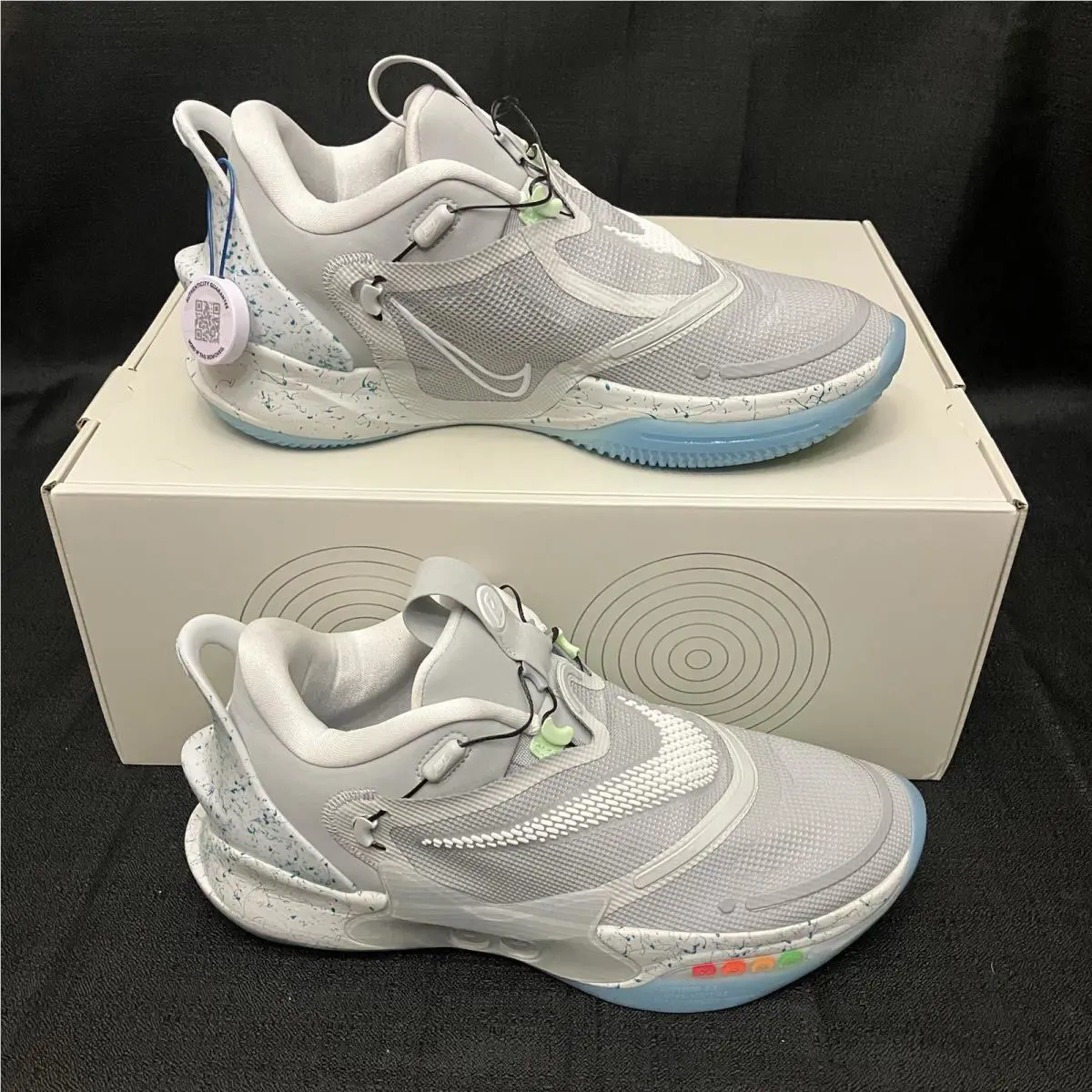Nike shoes - Nike Adapt BB 2.0 Back To The Future MAG - BQ5397 003 - Wolf Grey White Laser Blue 1