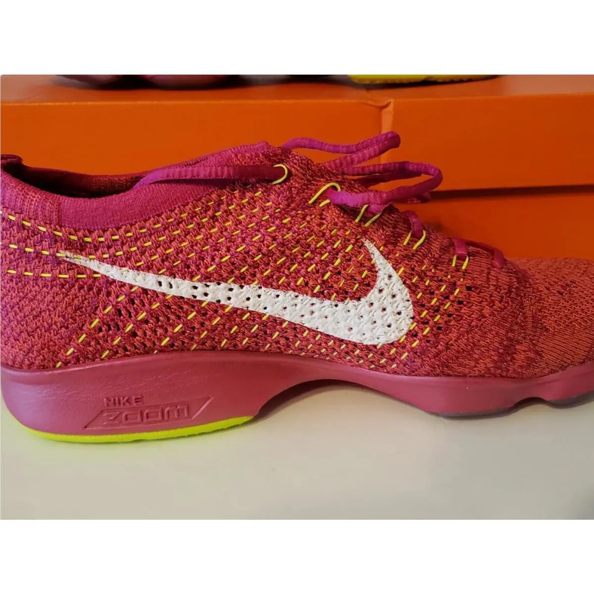 Nike shoes - Nike Flyknit Zoom - Flyknit Zoom - Pink 4