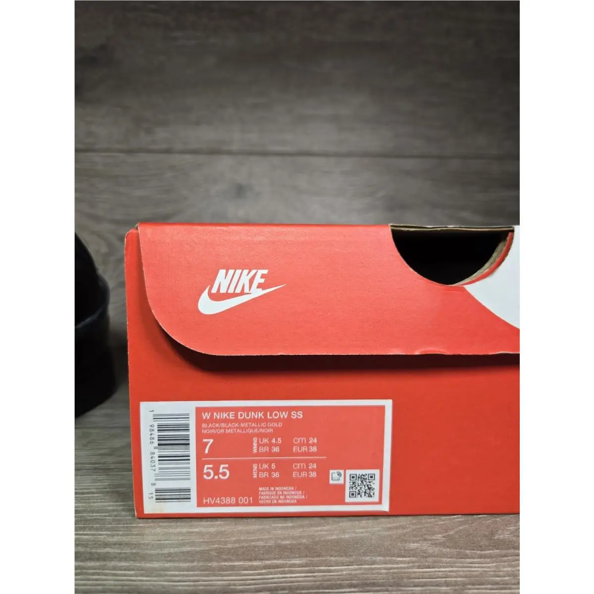 Nike shoes - Nike Dunk Low - Dunk Low - HV4388 001 - Black / Metallic Gold 5