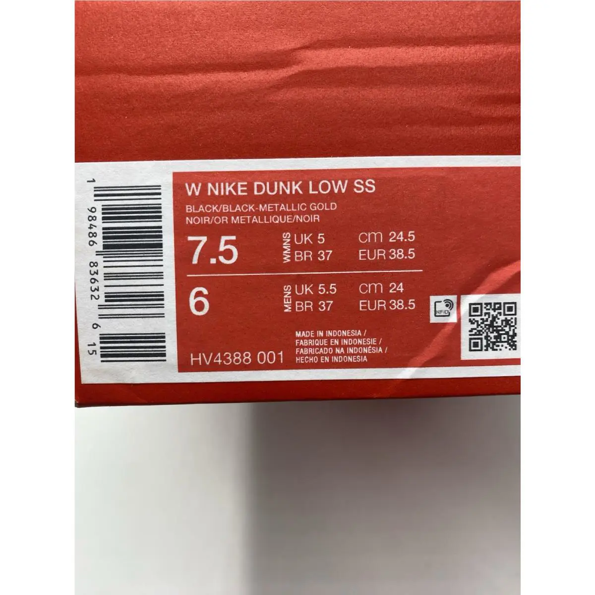 Nike shoes - Dunk Low SS - Dunk Low - HV4388-001 - Black 6