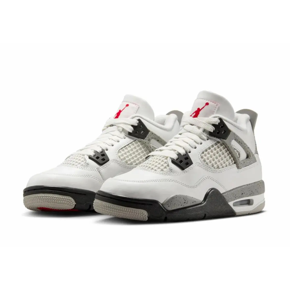 Nike Air Jordan 4 Retro OG GS IB4171 100 Size 5Y/Women 6.5 White Cemet