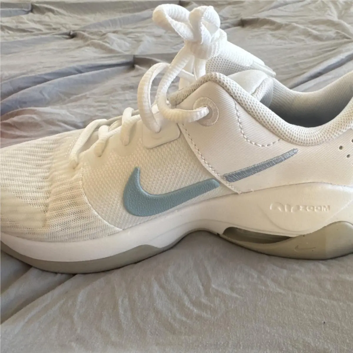 Nike Zoom Bella 6 Women`s Athletic Sneakers White Lilac Bloom DR5720-106 Mesh