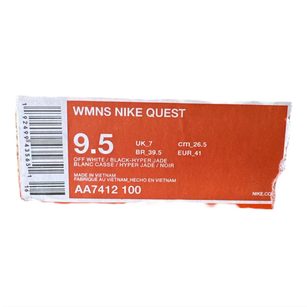 Nike shoes - Nike Quest - Quest - AA7412-100 - White, Black, Hyper Jade (UPC: 192499435651) 4