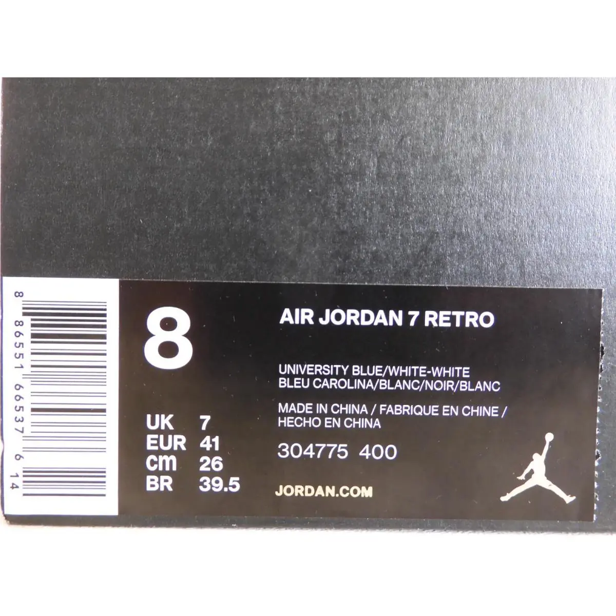 Nike shoes - Air Jordan 7 - Air - 304775-400 - Blue (UPC: 886551665376) 3