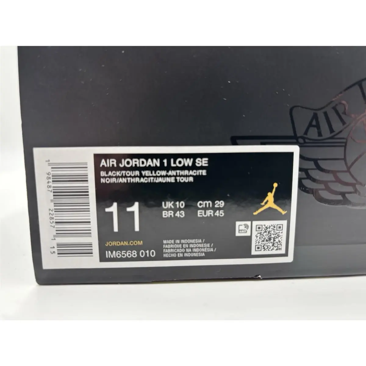 Nike shoes - Air Jordan 1 Low SE - IM6568-010 - Black/Anthracite/Tour Yellow 9