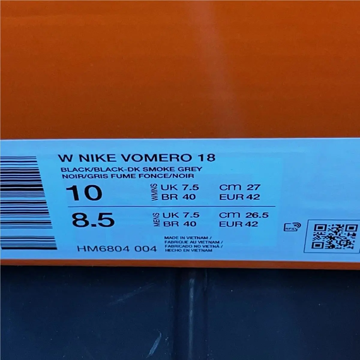 Nike shoes - Nike Vomero 18 - Vomero - HM6804-004 - Black (UPC: 0197863391939) 6