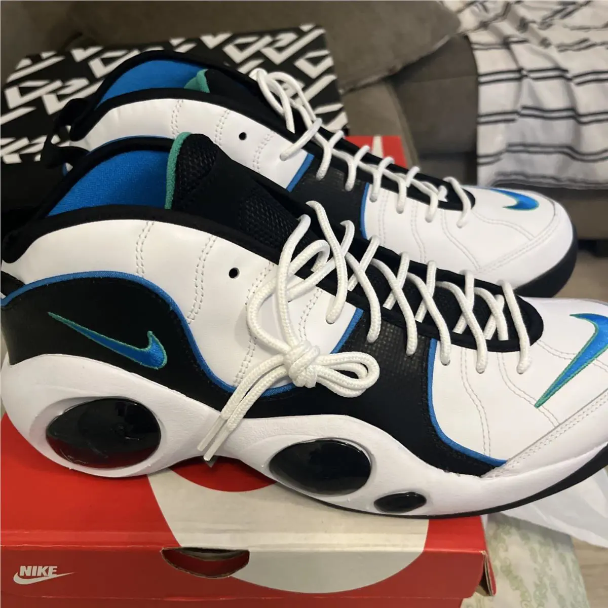 Nike shoes - Nike Air Zoom Flight - Air Zoom Flight - White / Photo Blue / Black 1