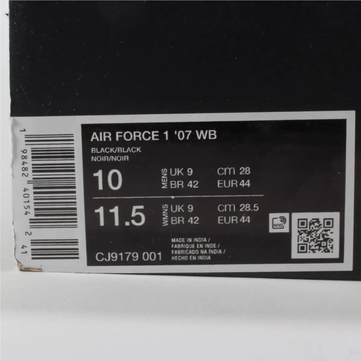 Nike shoes - Nike Air Force 1 - Air Force - CJ9179-001 - Black 11