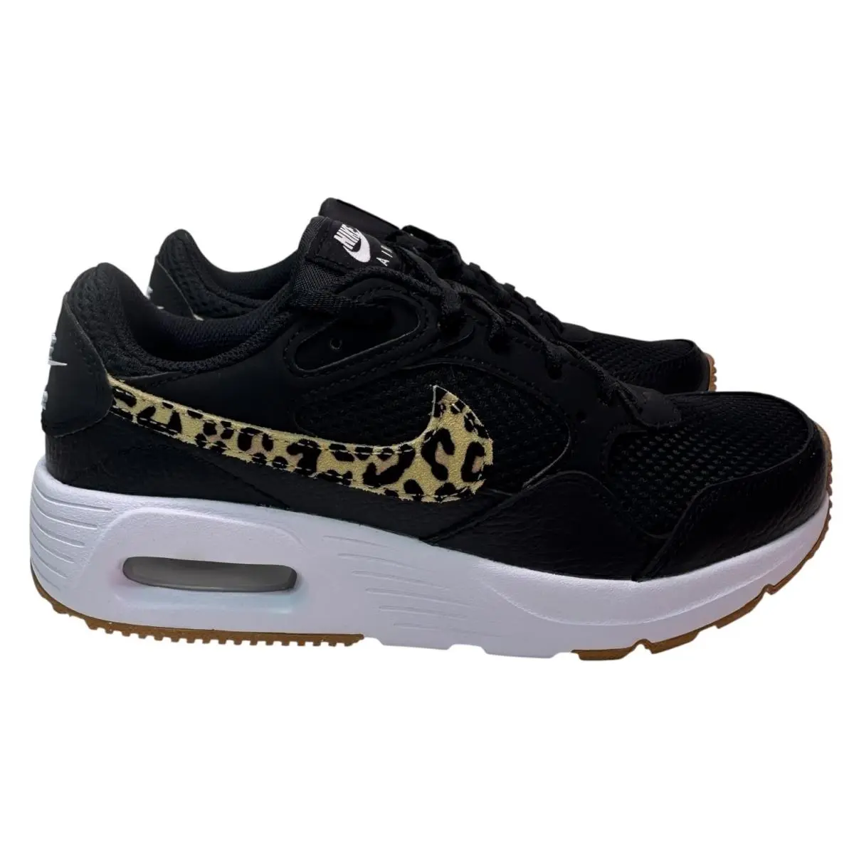 Air Max SC Womens Running Shoes Size 5 Black Sesame Leopard FZ2649-001 by Nike