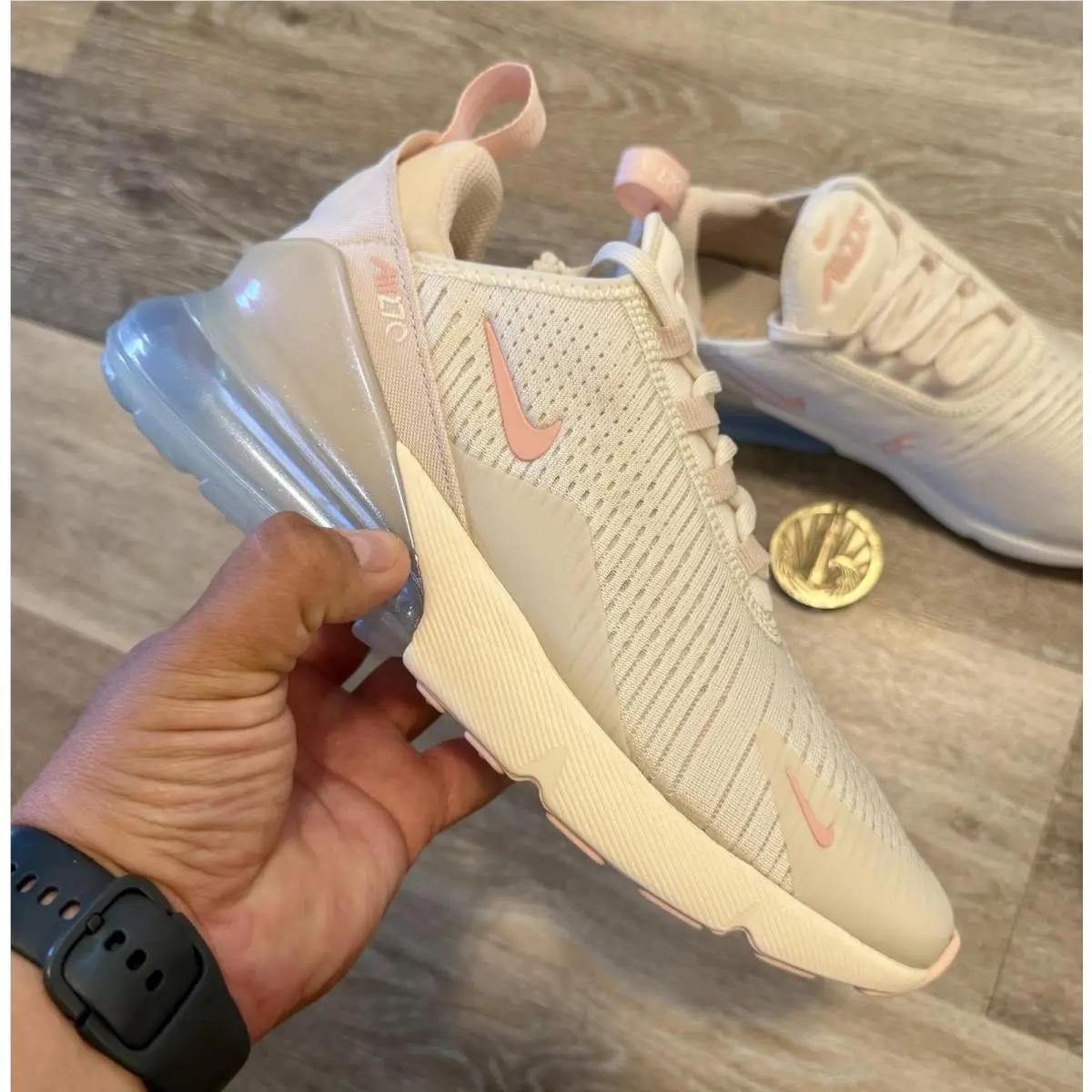 Nike shoes - Nike Air Max 270 - Air Max - IH5966-001 - Soft Pearl / Pearl White Metallic Silver / Washed Coral (UPC: 197863131078) 8