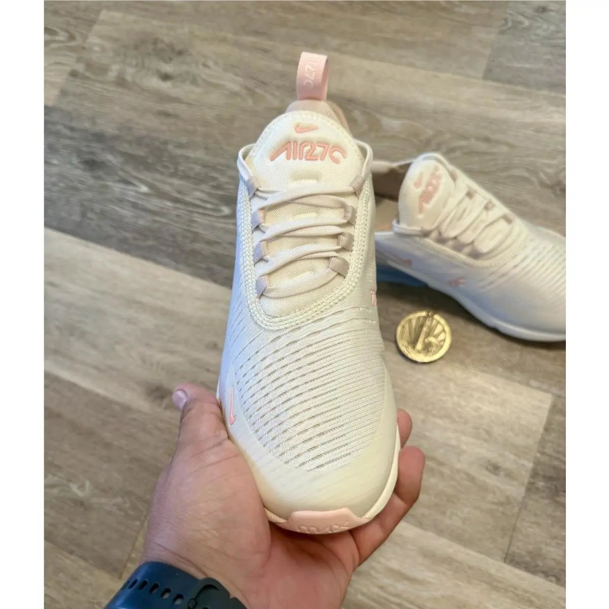 Nike shoes - Nike Air Max 270 - Air Max - IH5966-001 - Soft Pearl / Pearl White Metallic Silver / Washed Coral (UPC: 197863131078) 4