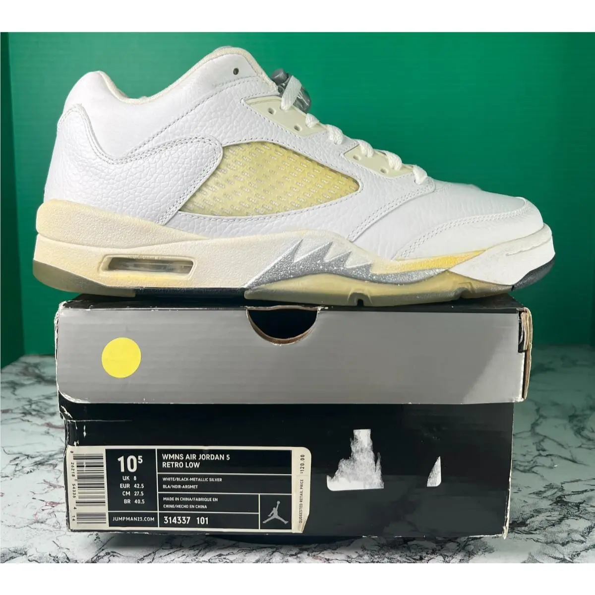 Sole Swap/display Only Air Jordan 5 Retro Low 2006 Womens 10.5 314337-101