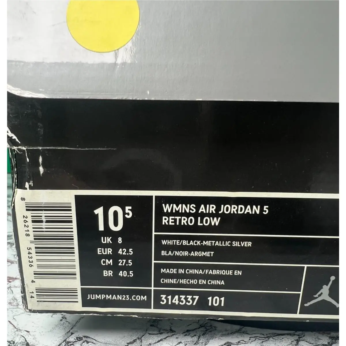 Nike shoes - Air Jordan 5 Retro Low - 314337-101 - White (UPC: 826218543340) 0