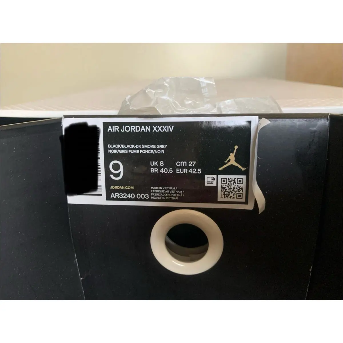 Nike shoes - Air Jordan 34 - Air - AR3240-003 - Black 7