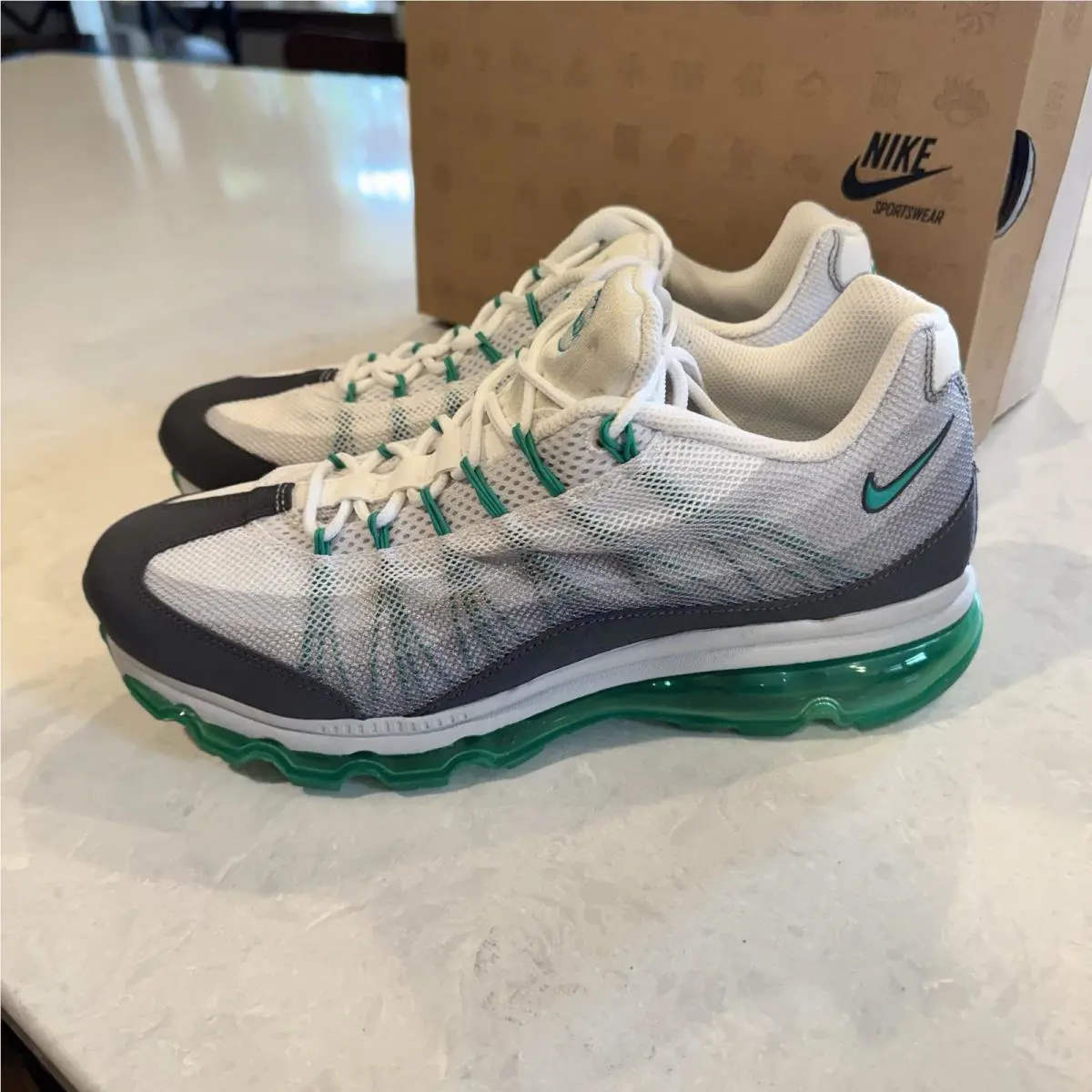 Nike shoes - Nike Air Max 95 - Air Max - 554715-130 - White, Manufacturer: White/Atomic Teal/Dark Grey/Cool Grey 2